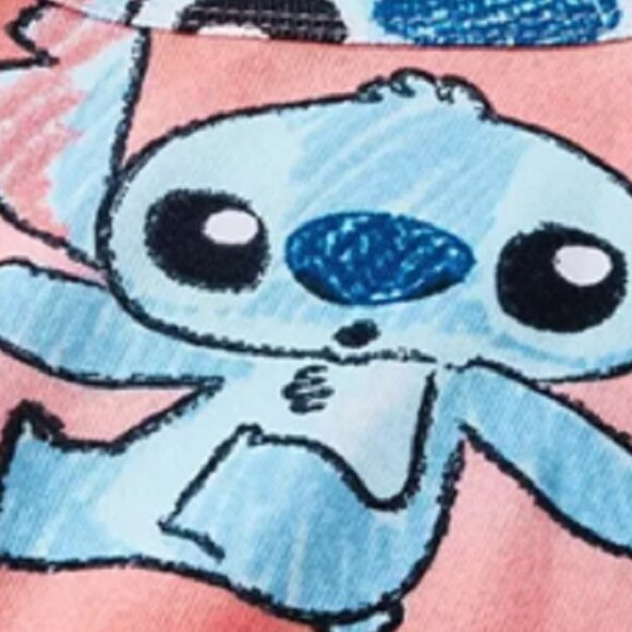 Girls' Lilo & Stitch Snug Fit 4pc Pajama Set - Pink (XS), Mix & Match, NWT - Picture 2 of 4